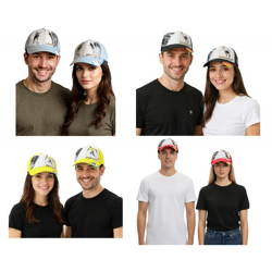 WORLDCUP LEGENDS Unisex Baseball Cap in National Team Design, Cotton Cap, Curved-Brim Cap, Distressed Look in Blue/White, Black/White, 