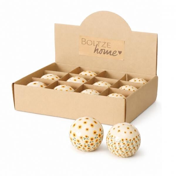 Boltze Dekokugel „Sinje“, 8 cm, 2er-Set, sortiert
