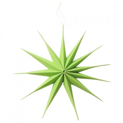 Boltze Weihnachtsstern „Kassio“, grün, 40 cm