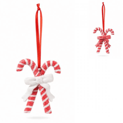 Boltze Weihnachtsanhänger „Candy Cane“, 6 cm, 2er-Set, sortiert