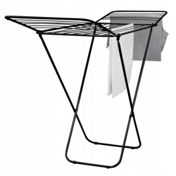 Homeware Wäscheständer schwarz 170 cm