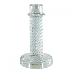 Housevitamin Kerzenhalter Twist schillerndes Glas 15 cm
