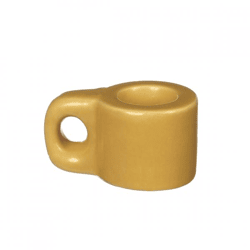 Kerzenhalter Chubby gelb 6,5 cm