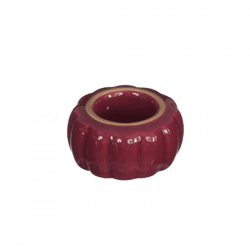 Candle holder Pouff bordeaux red 4,5 cm
