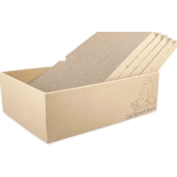 Magrimaxio 5er Set Kratzbretter für Katzen, Wende-Kratzpappe