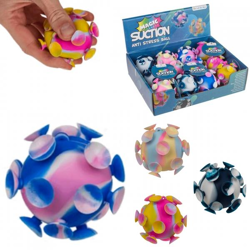 „Out of the Blue“-Ball mit Saugnäpfen, 6 cm, 4er-Set, sortiert