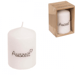 Out of the Blue Stumpfe Kerze Auszeit 6 x 8 cm