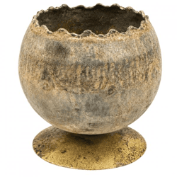 PTMD Teelichthalter „Surri S“, goldfarben, 10 cm