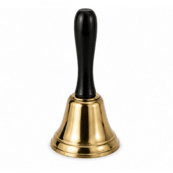 Relaxdays Tischglocke gold 12,5 cm