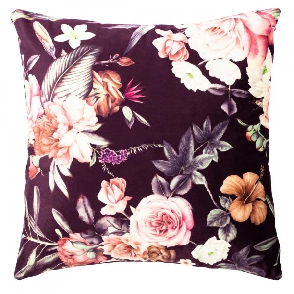 Tiseco Kissen „Ambiance Floral Pomegranate“ 45 x 45 cm