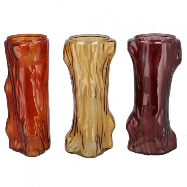 Vase Baum braun 26 cm 3 Stück sortiert
