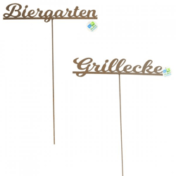 Alma Garden tuinsteker roestbruin 95 cm 2 assorti