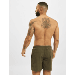 bequeme Urban Classics Herren Shorts Kordelzug Reißverschluss 120 g/m² Oliv-Grün