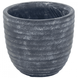 Blumentopf Turner Ei grau 18 cm