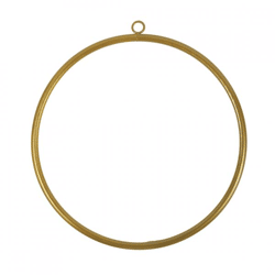 Deko-Anhänger Ring DIY goldfarben 30 cm
