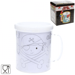 Färben Sie Ihre eigene Tasse Pirat 250 ml
