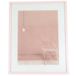 Fotorahmen mit Passepartout rosa 30 x 40 cm