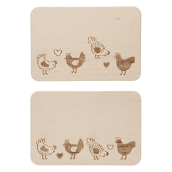 Frühstücksbrettchen Chicken,2/s