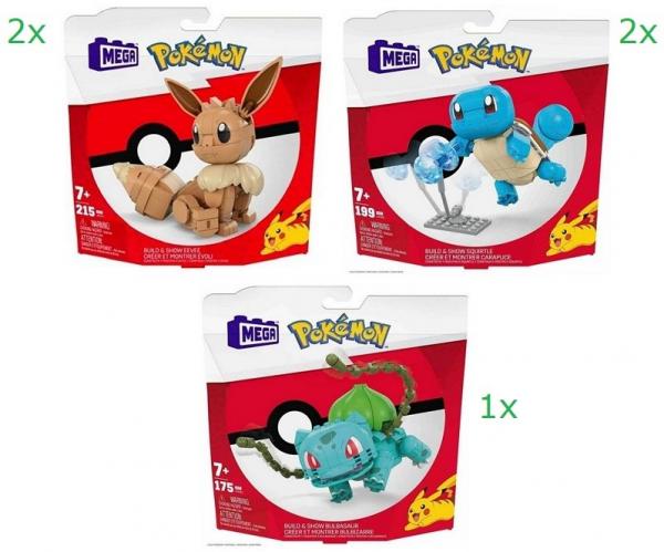 Mega Pokemon - Build & Show 3-fach sortiert - 26 x 26 cm