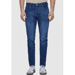 moderne 2Y Premium Herren Jeans Stretch Reißverschluss mit Baumwolle Blau