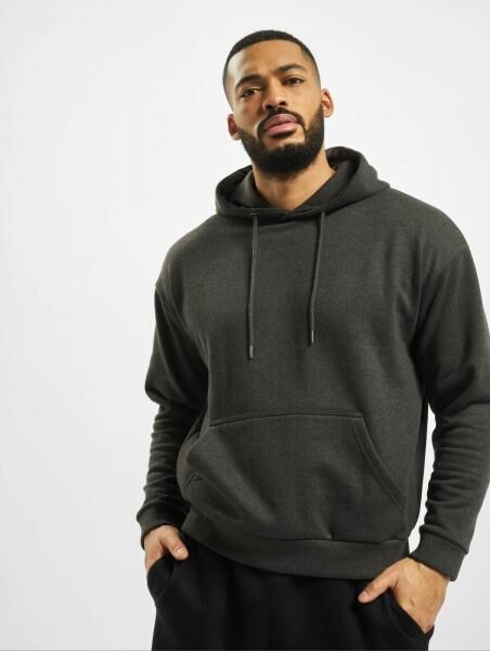 moderner DEF Herren Hoodie Kordelzug Taschen 300 g/m&sup2; mit Baumwolle Grau