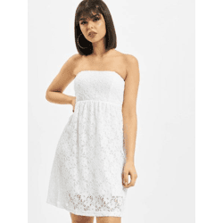 modisches Urban Classics Damen Kleid Stretch 120 g/m² Weiß