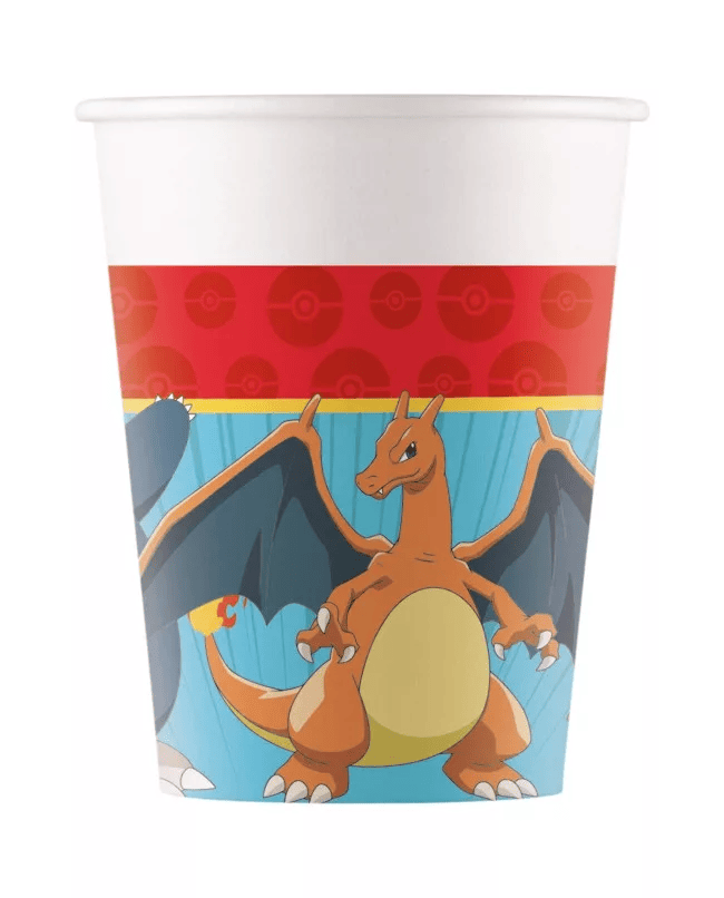 Pokemon - 8 Next Generation Pappbecher - 200 ml