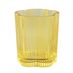 PTMD Keelagh Tealight Holder, Yellow, 8 cm