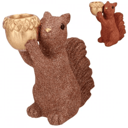 Schale Jingle Eichhörnchen stehend nude/kupfer 21 cm 2 sortiert