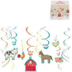 Spirale Anhänger Barnyard 61 cm Satz von 12