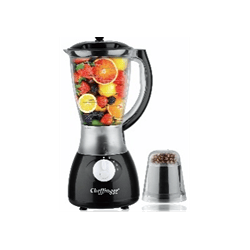 1.5-liter Blender – Stainless Steel Housing – 4 Speed Settings – Plastic Container