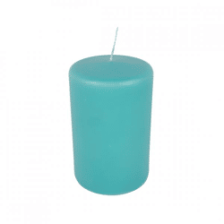 Stumpenkerze aqua blau 8 x 12,5 cm