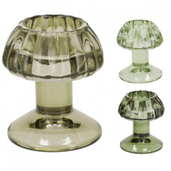 Teelichthalter Nova Mushroom Grün 9 cm