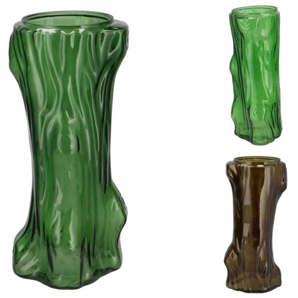 Vase Baum grün 29 cm 3 Stück sortiert