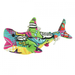 Wild Republic soft toy message FR shark 35 cm