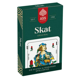 ASS Altenburger 10045028-0001 - FSC Skat, German Design, Kornblume® - Card Game