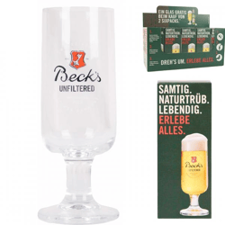 Becks beer glass 300 ml