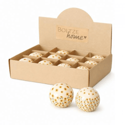 Boltze Dekokugel „Sinje“, 8 cm, 2er-Set, sortiert