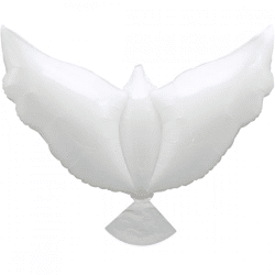 White Dove Foil Balloon, 105 cm
