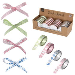 Easter ribbon, 4/s, 1cmx 5m