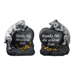 Pet Grave Decoration, 2/set, black, approx. 14 cm H