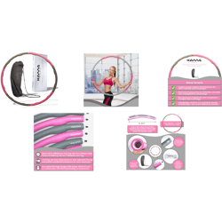 Hula Hoop Hullahup Fitness Gymnastik Reifen mit Tasche Sportreifen Zubehör Trainingsreifen Bauchtraining Restposten Mix