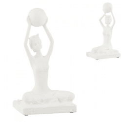 J-Line Figur „Frau“, weiß, 25,5 cm, 2er-Set, sortiert