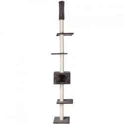 Kratzbaum für Katzen „Cometa“, grau, 263 cm