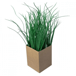 Artificial plant in kraft bag grass 28 cm