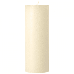 PTMD Stumpenkerze, cremefarben, 9,5 x 26 cm