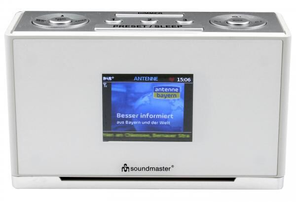 soundmaster DAB+/FM Clock Radio with Station Buttons