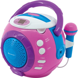 soundmaster Kids' CD Player with Sing-Along Feature