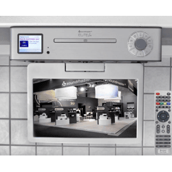soundmaster Küchenunterbau Multi Media Center mit TV (25 cm – DVB-T2/C), DAB+/UKW-Radio, CD/MP3, USB, Bluetooth®