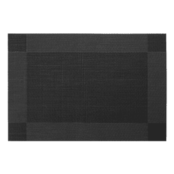Tischset PVC Design schwarz ca. 45x30cm